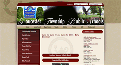 Desktop Screenshot of gloucestertownshipschools.org